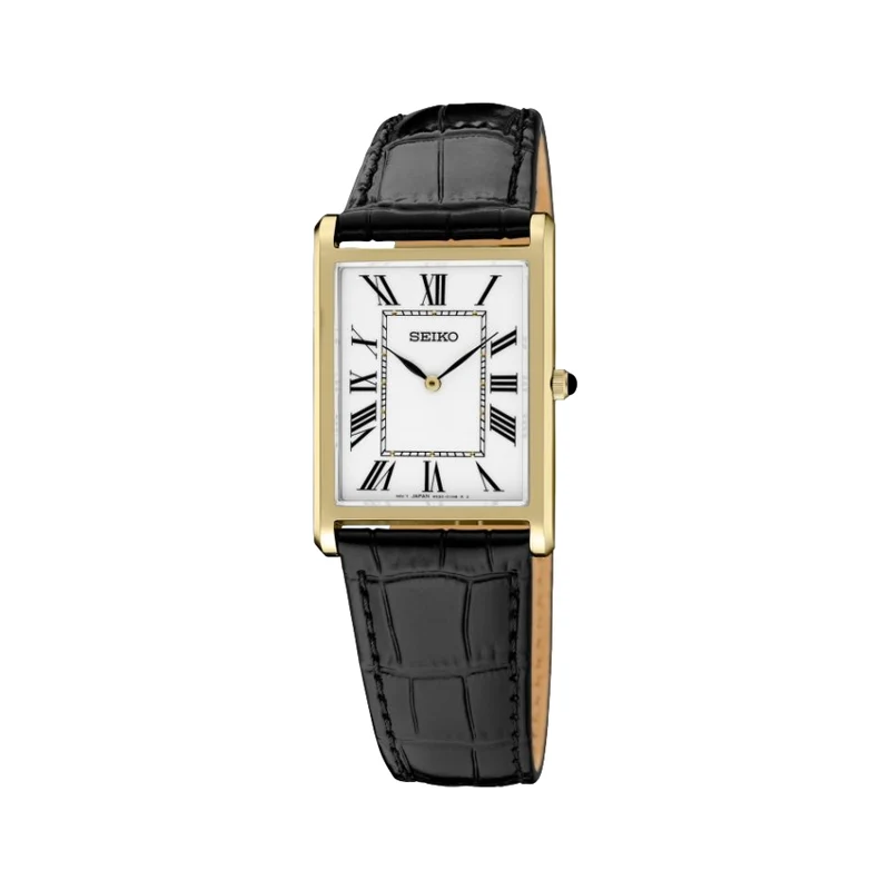 SWR104 Essentials Gold-Tone 39mm - White on Leather Strap