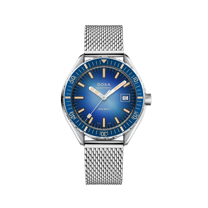 SUB 200 II Caribbean 44mm - Blue on Mesh Bracelet