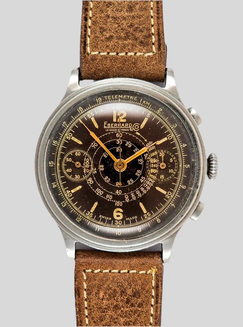 Eberhard Pre Extrafort step bezel brown