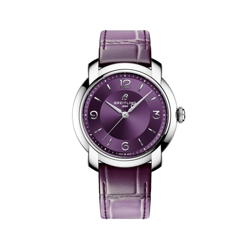 Lady Premier Automatic 36mm - Purple on Leather Strap