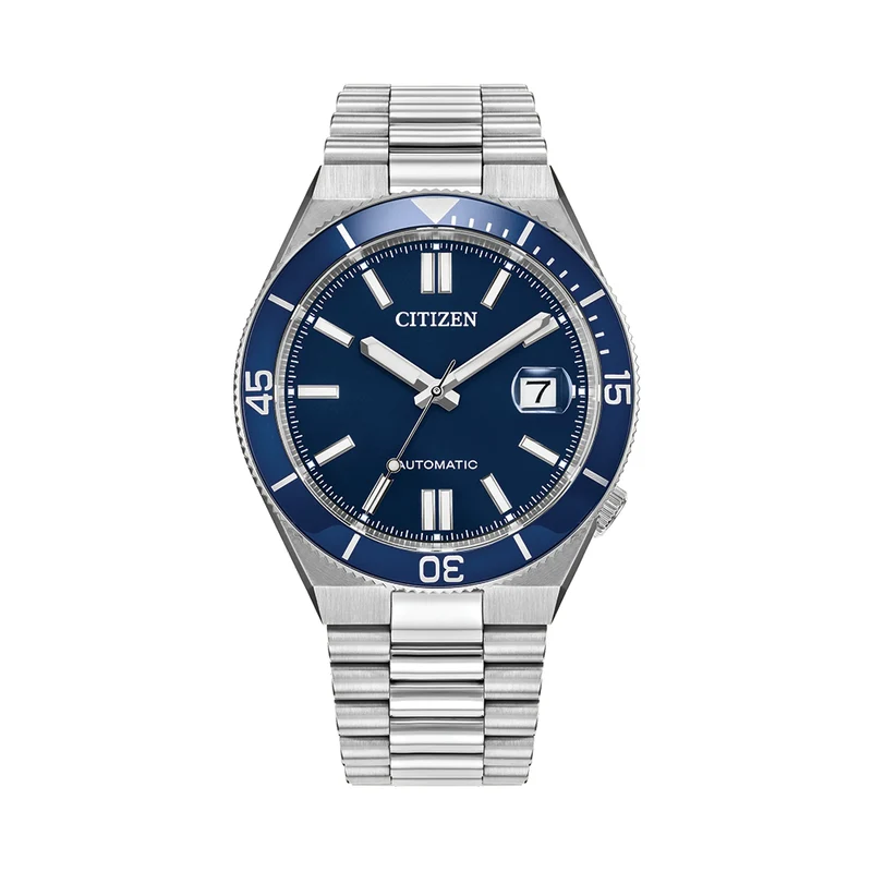 Tsuyosa Shore Automatic 40mm - Blue on Bracelet