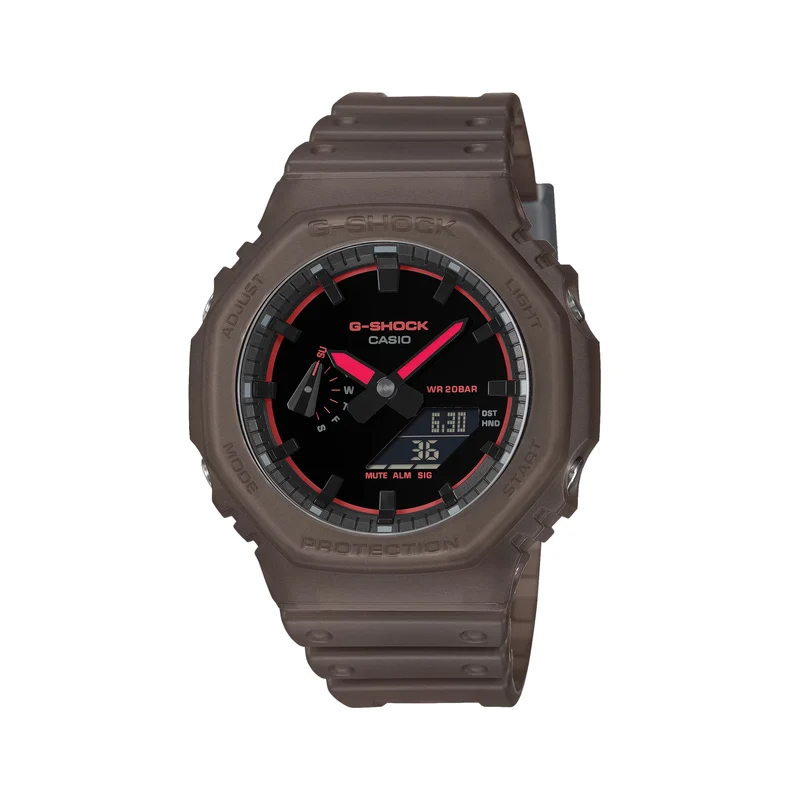 GA2100K-5A Brown - Black on Resin Band