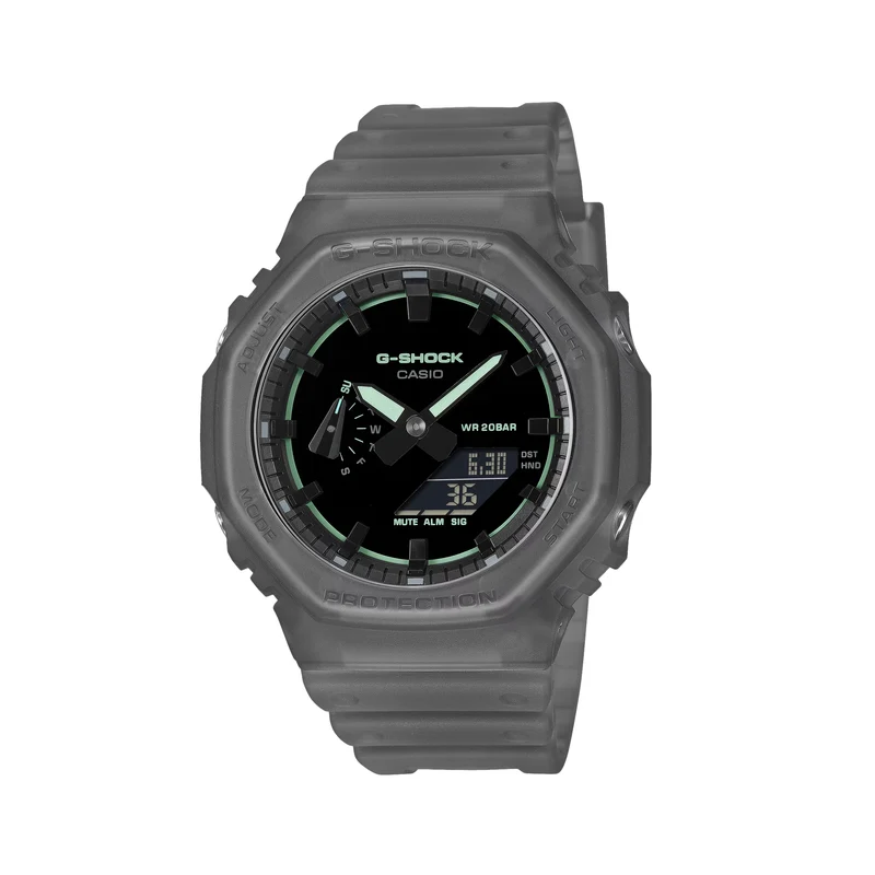GA2100K-1A Grey - Black on Resin Band