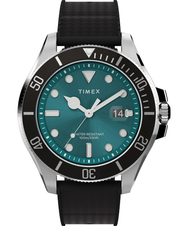 Harborside Coast 44mm Synthetic Rubber Strap Watch