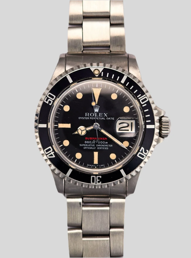 Rolex Submariner 1680 red writing b&p