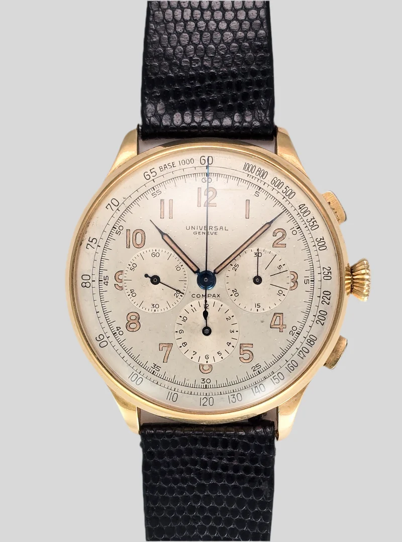 Universal Geneve "Universalone" gold radium