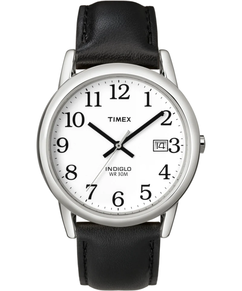 Easy Reader 35mm Leather Strap Watch