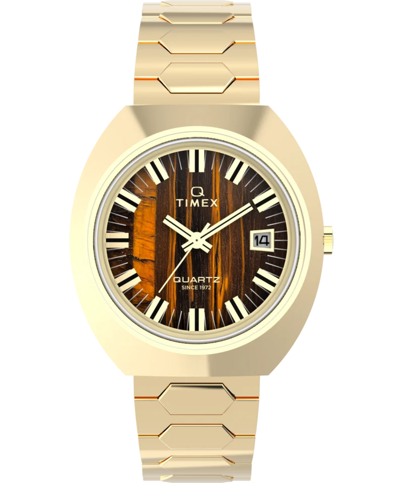 Q Timex® 1972 Time Machine Reissue 39mm Stainless Steel Bracelet Watch