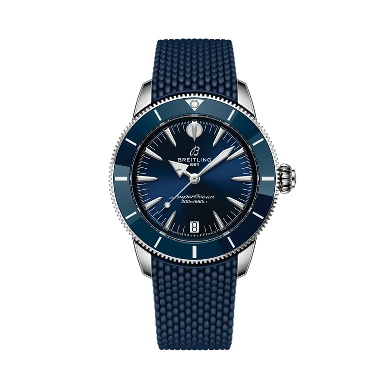 Superocean Heritage Automatic 36mm - Blue on Rubber Strap