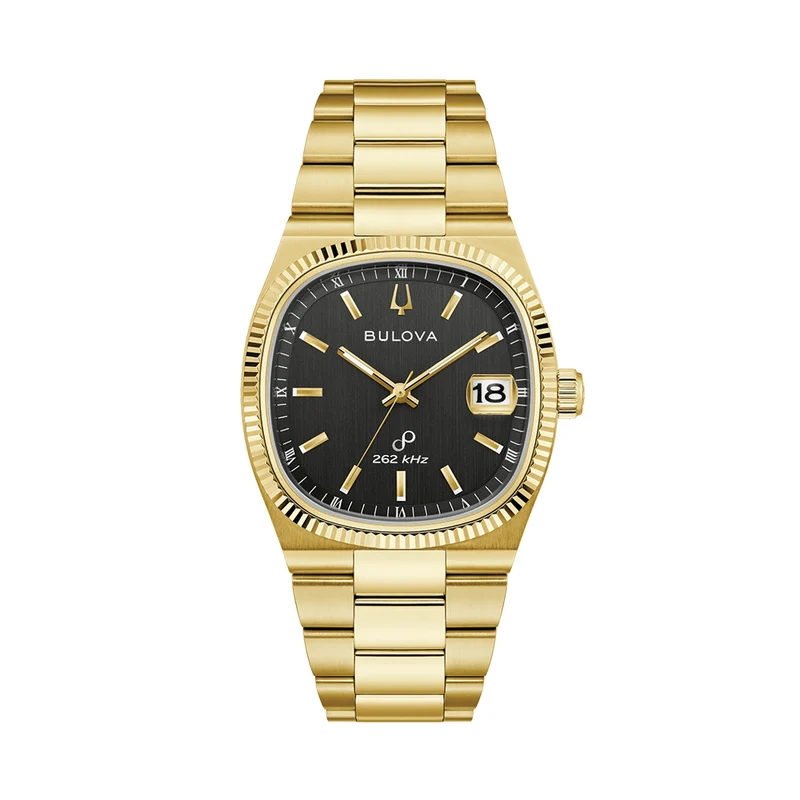 Super Seville Precisionist Gold-Tone 37.5mm - Black on Bracelet