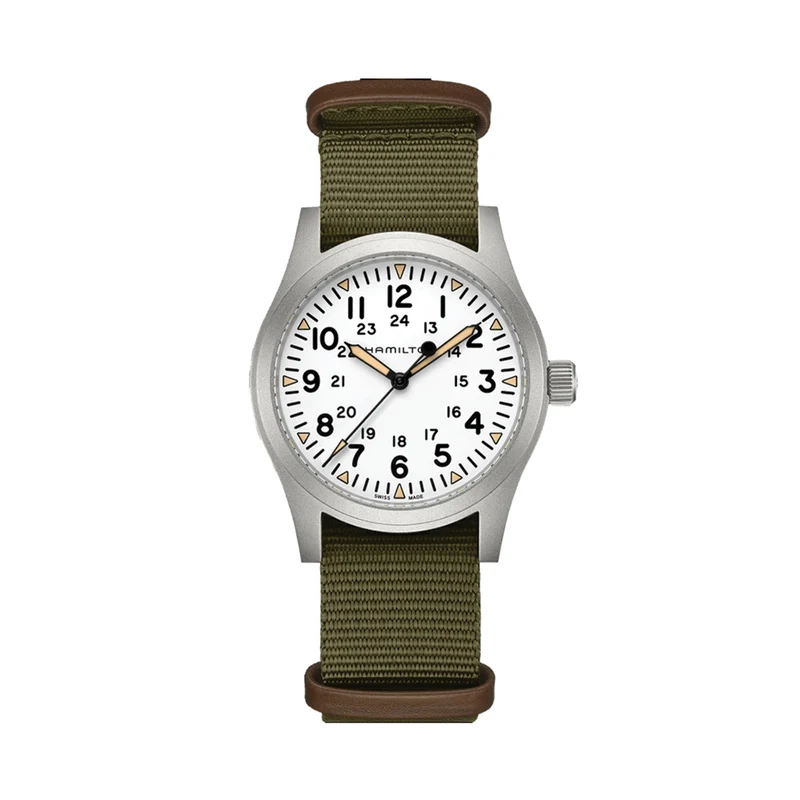 Khaki Field Mechanical 42mm - White on Strap