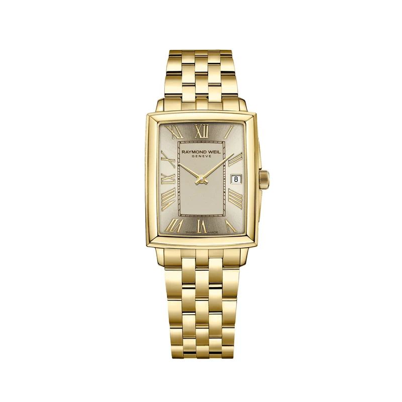 Toccata Square Gold-Tone 28mm - Champagne on Bracelet