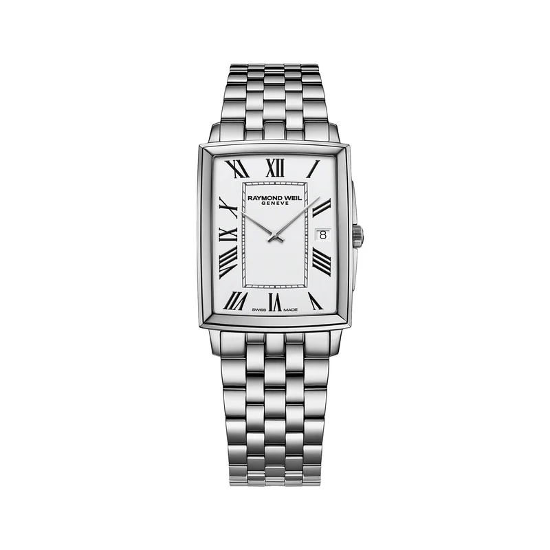 Toccata Square 37mm - White on Bracelet