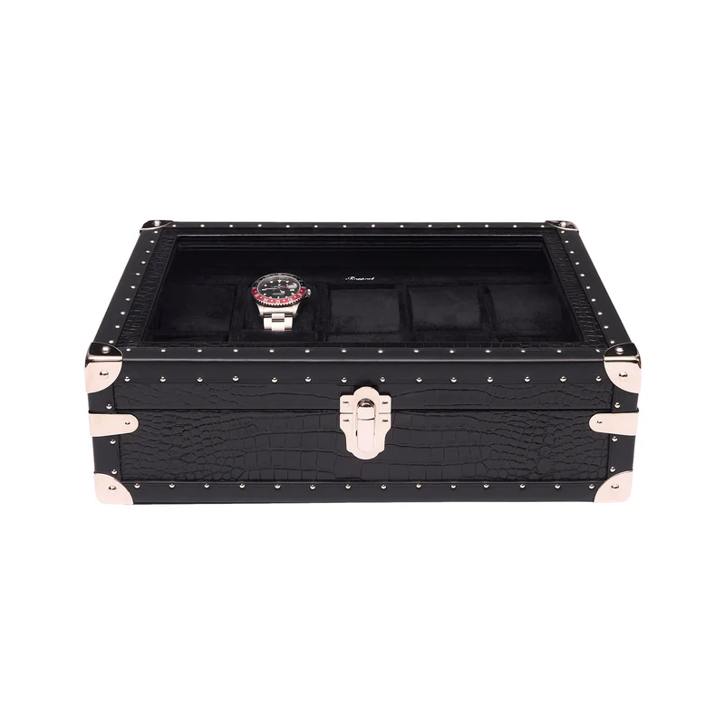 Brompton Optic Ten Watch Box - Black
