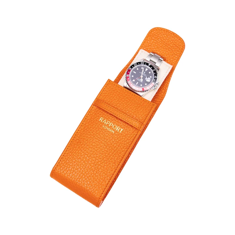 Portobello Single Watch Pouch - Orange