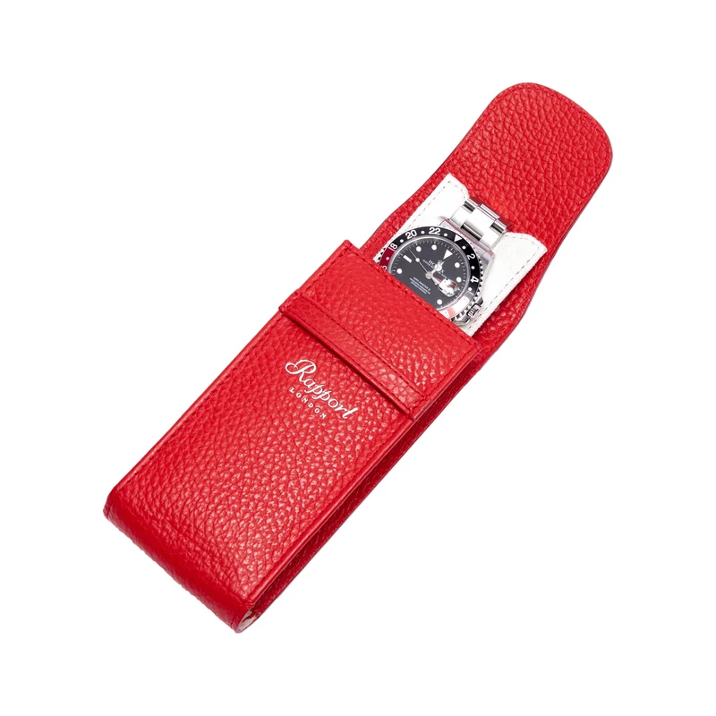Portobello Single Watch Pouch - Red