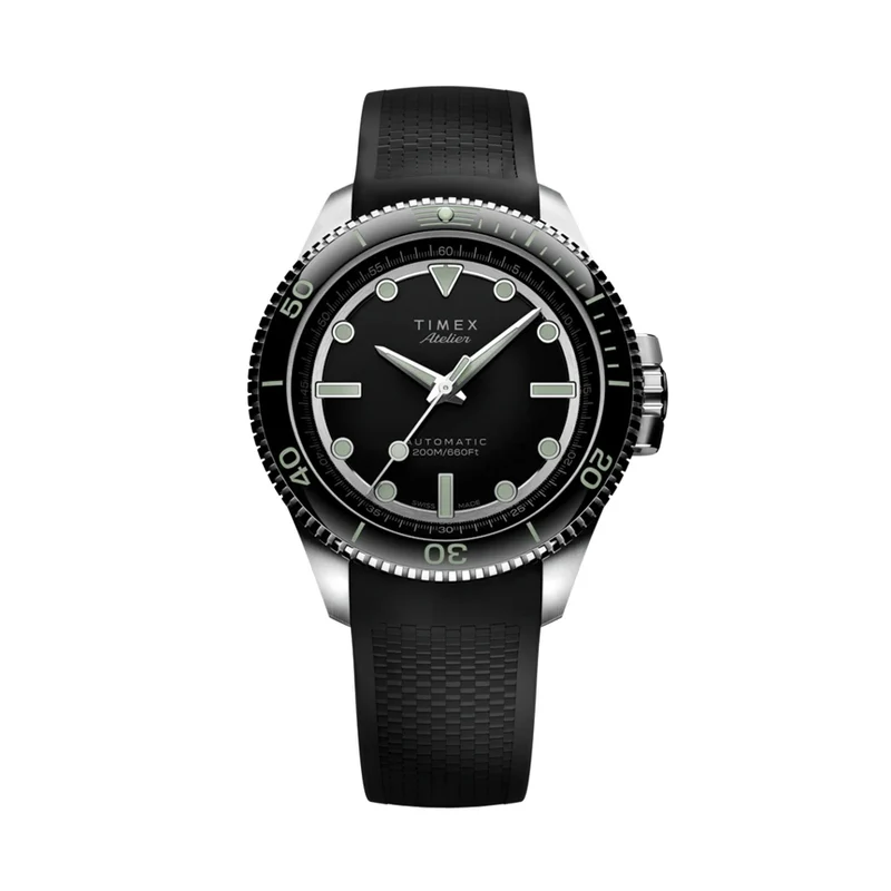 Atelier Marine M1a 41mm - Black on Rubber Strap
