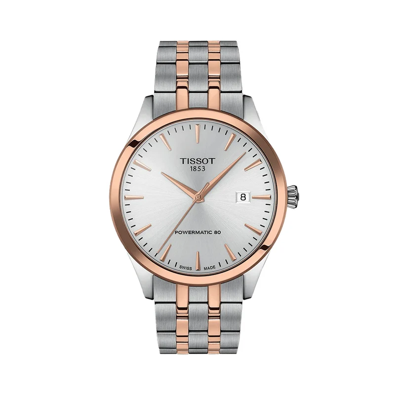 Classic Dream Two-Tone Rose Gold PVD 40mm - Silver on Bracelet