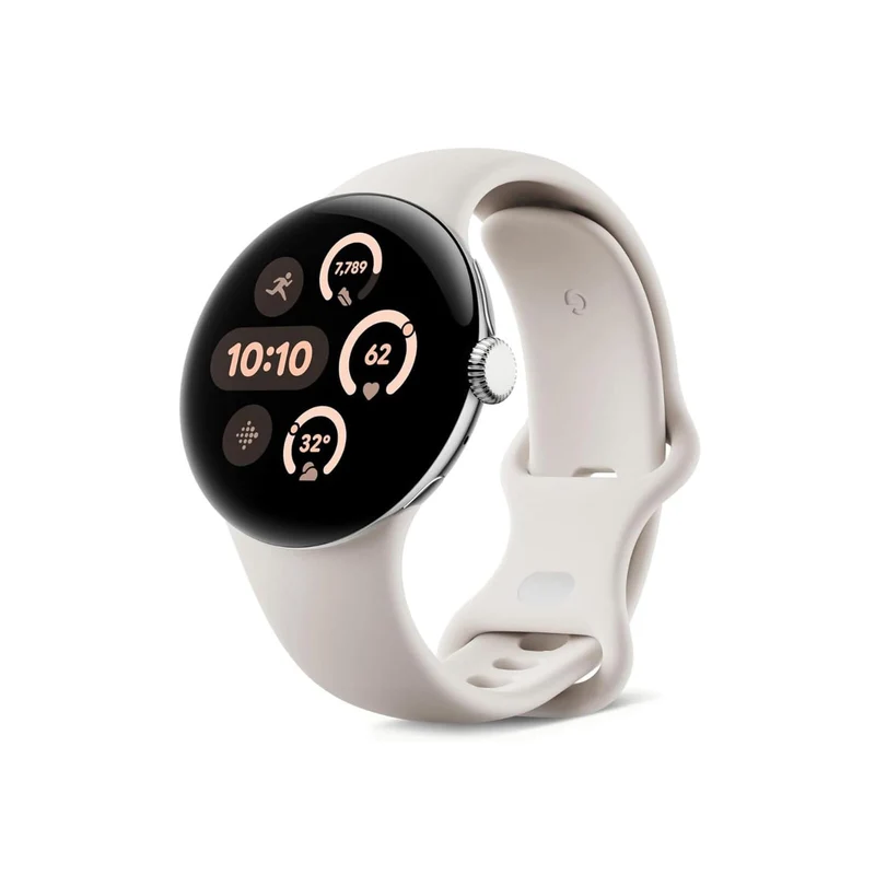 Google Pixel Watch 3 Bluetooth 45mm Polished Silver [~Refurbished: Excellent]
