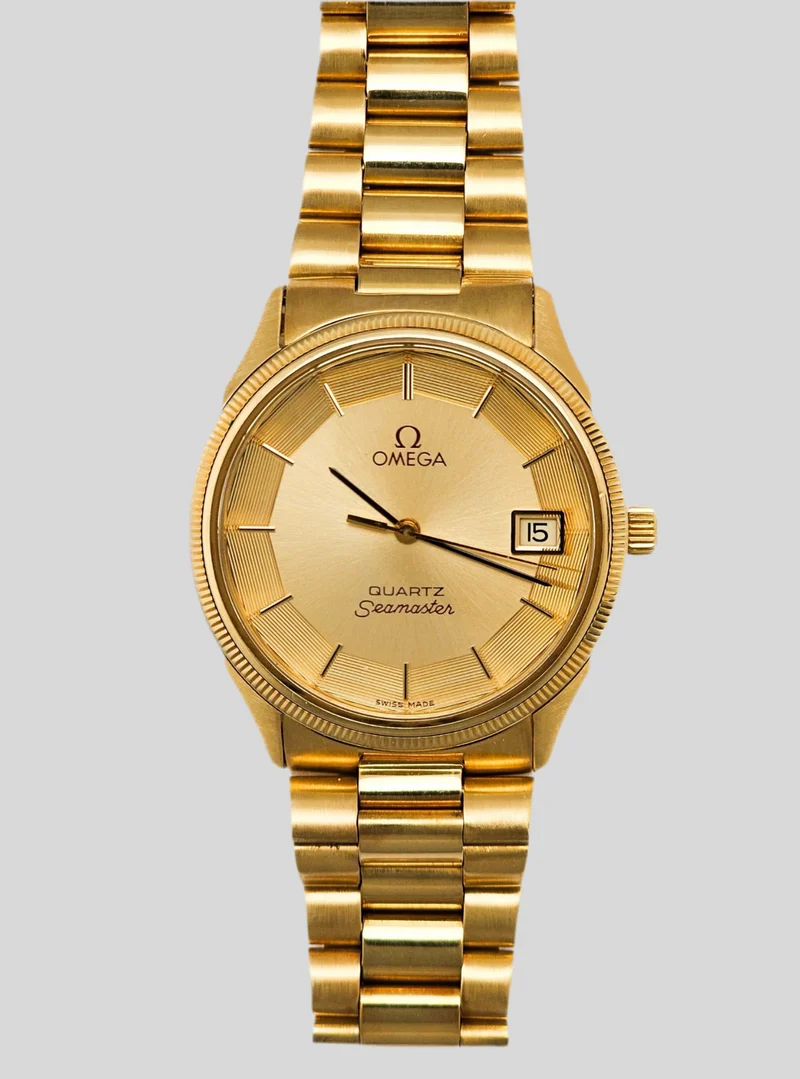 Omega Seamaster Quartz Full Gold