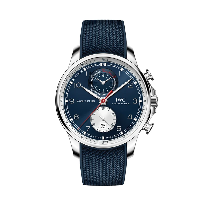 Portugieser Yacht Club Chronograph Edition “Orlebar Brown” 44.6mm - Blue on Rubber Strap
