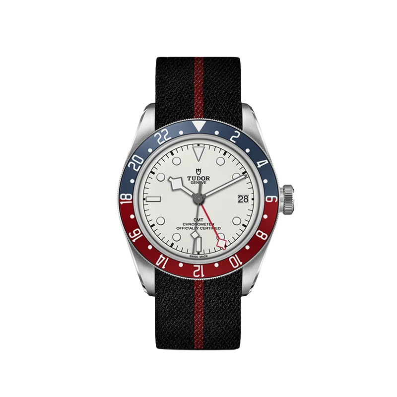 Black Bay GMT 41mm - Opaline on Fabric Strap