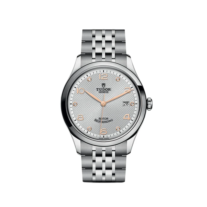1926 39mm - Silver, Diamond-Set on Bracelet