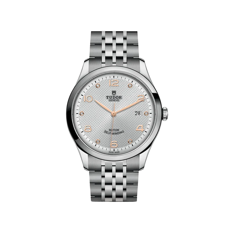 1926 41mm - Silver, Diamond-Set on Bracelet