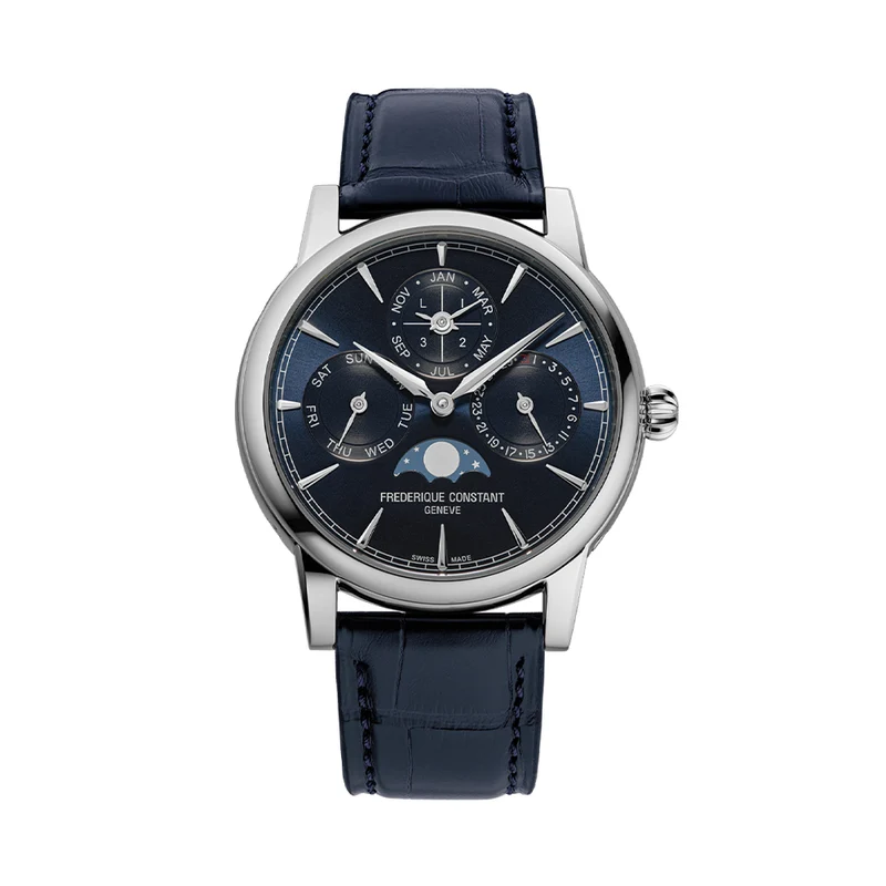 Manufacture Perpetual Calendar 40mm - Blue on Leather Strap