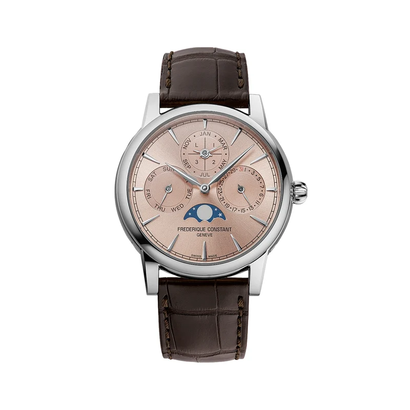 Manufacture Classic Perpetual Calendar 40mm - Salmon on Leather Strap