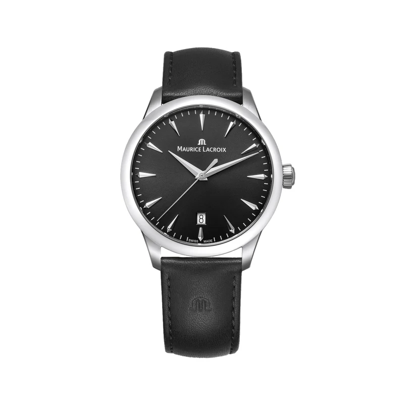 1975 Quartz 39mm - Black on Leather Strap