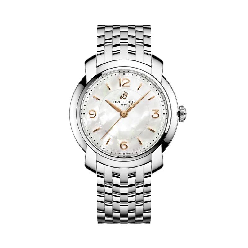 Lady Premier 32mm - White, Mother-of-Pearl on Bracelet