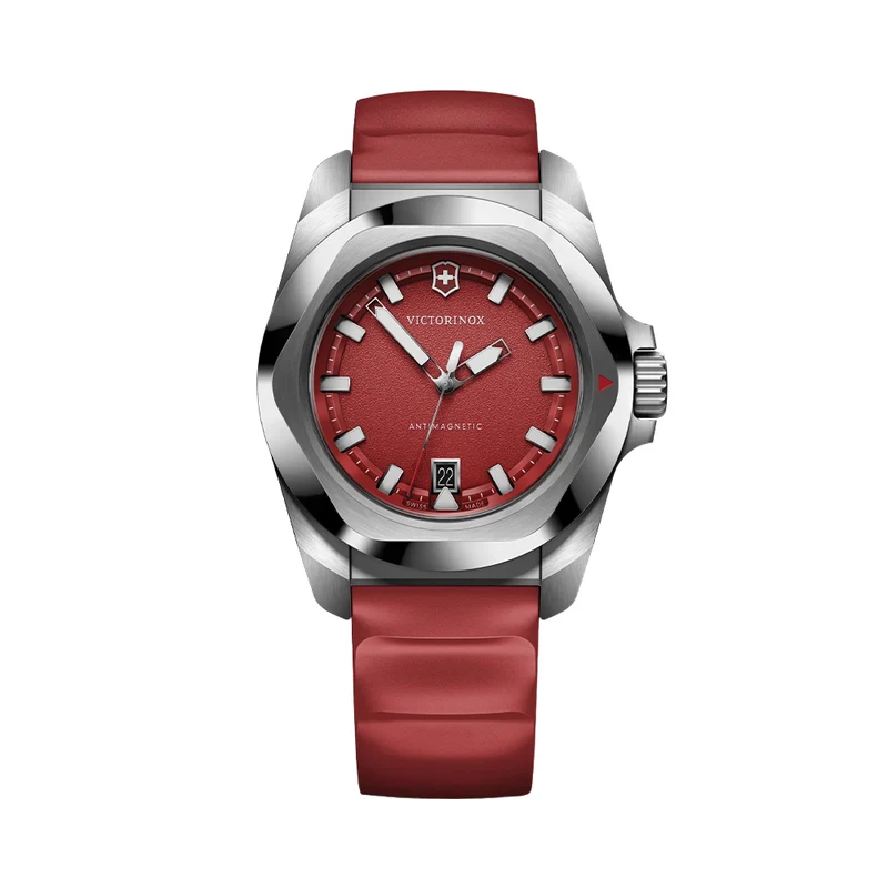 I.N.O.X. 41mm - Red on Rubber Strap