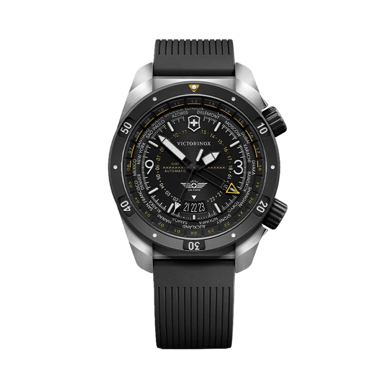 Air Pro 43mm - Black on Rubber Strap