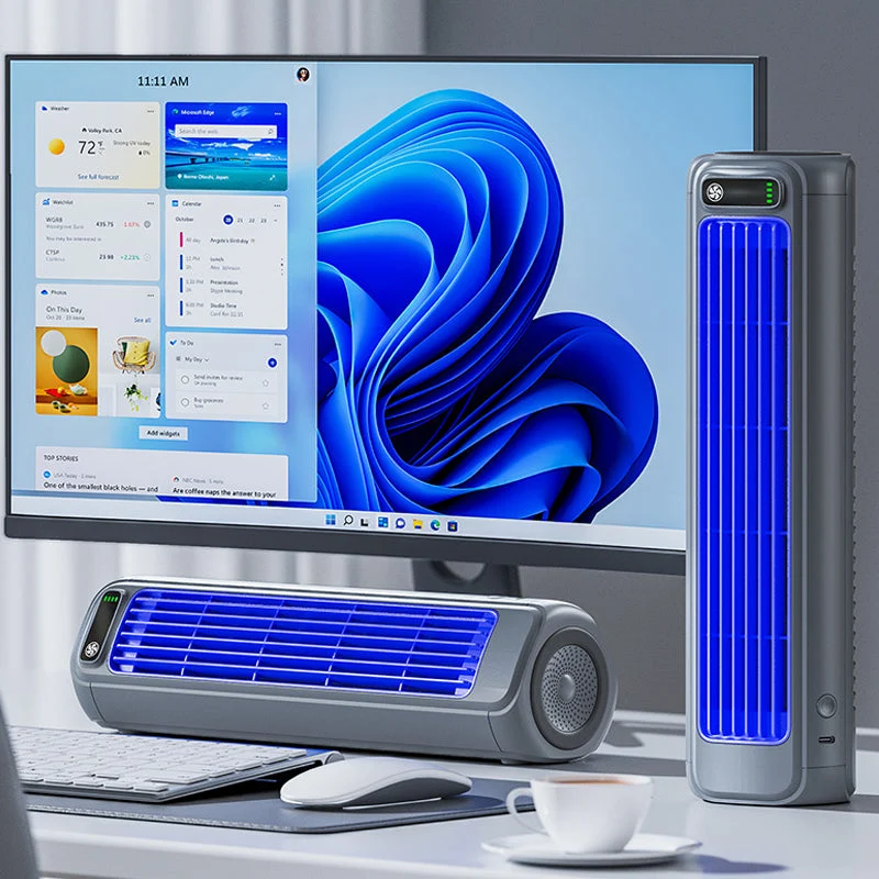 Condizionatore mobile – raffreddatore d'aria portatile con batteria per tavolo e parete