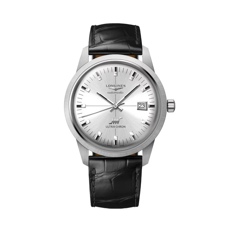 Ultra-Chron Classic 40mm - Silver on Leather Strap