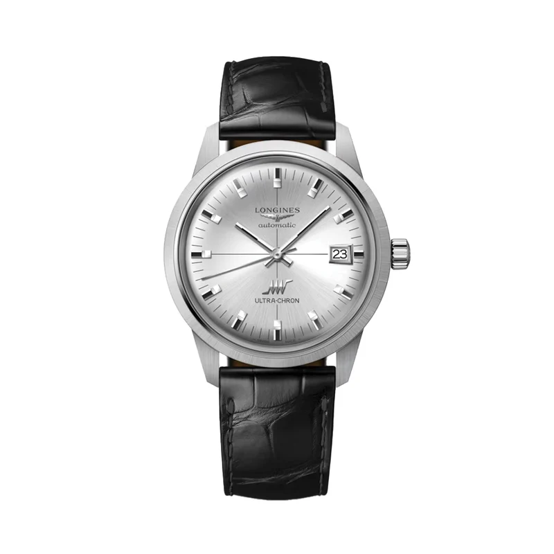 Ultra-Chron Classic 37mm - Silver on Leather Strap