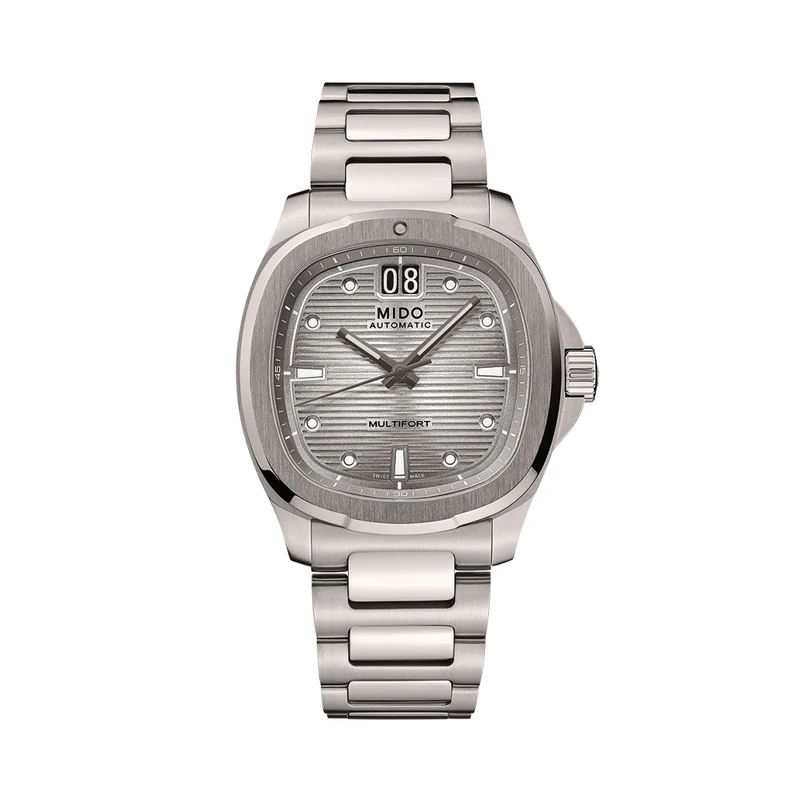 Multifort TV Big Date Titanium 40mm - Grey Gradient on Bracelet