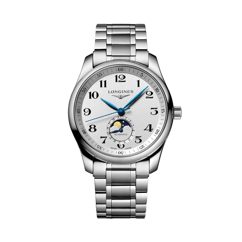 Master Collection Moonphase 40mm - Silver "Barleycorn" on Bracelet