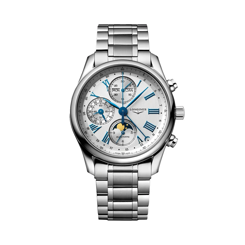 Master Collection Chrono Moonphase 40mm - Silver on Bracelet