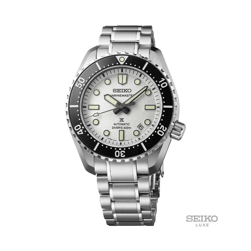 SLA077 Prospex Marinemaster 1968 Heritage Diver's Watch 42.6mm - White on Bracelet