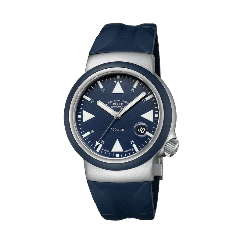 S.A.R. Rescue Timer Automatic 42mm - Nautic Blue on Rubber Strap