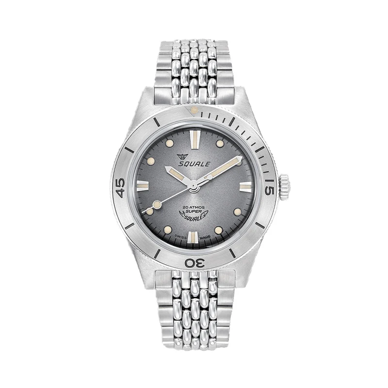 Super-Squale 38mm - Sunray Grey on Bracelet