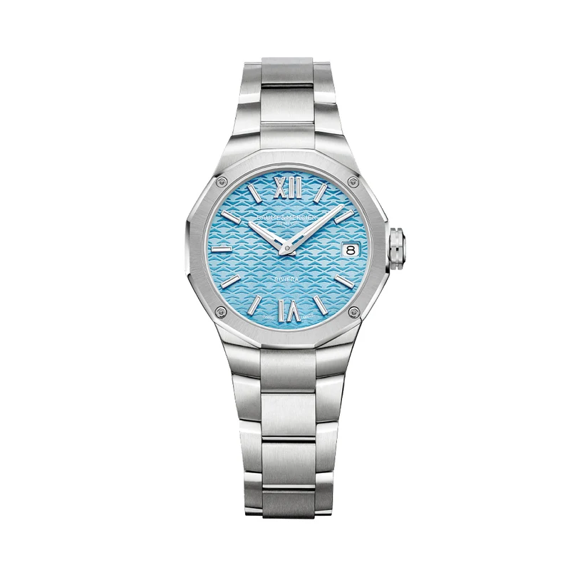 Riviera 10811 Quartz Date 33mm - Blue on Bracelet