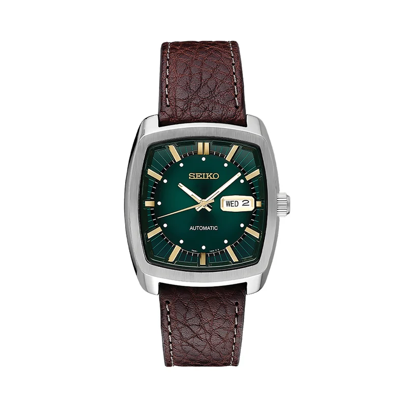 SNKP27 Recraft Series 39.5mm - Green on Leather Strap
