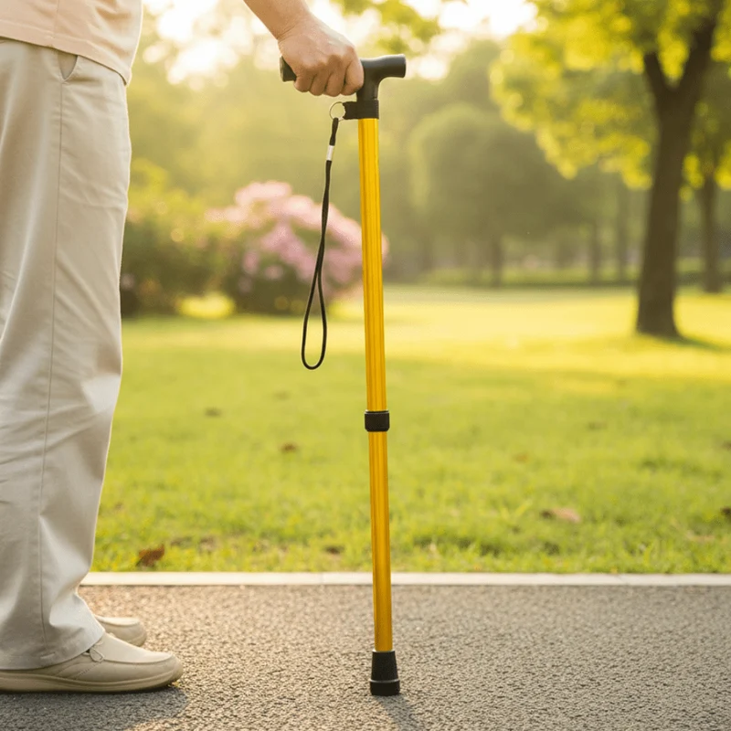 Bastone da passeggio in alluminio – Regolabile in altezza e design leggero