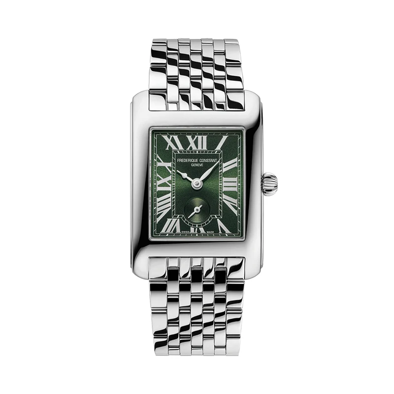 Classics Carrée Small Seconds 36mm - Green on Bracelet