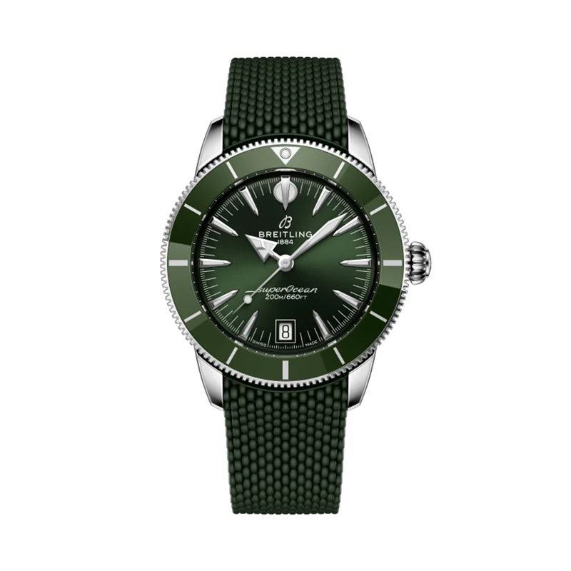 Superocean Heritage B31 Automatic 40mm - Green on Rubber Strap