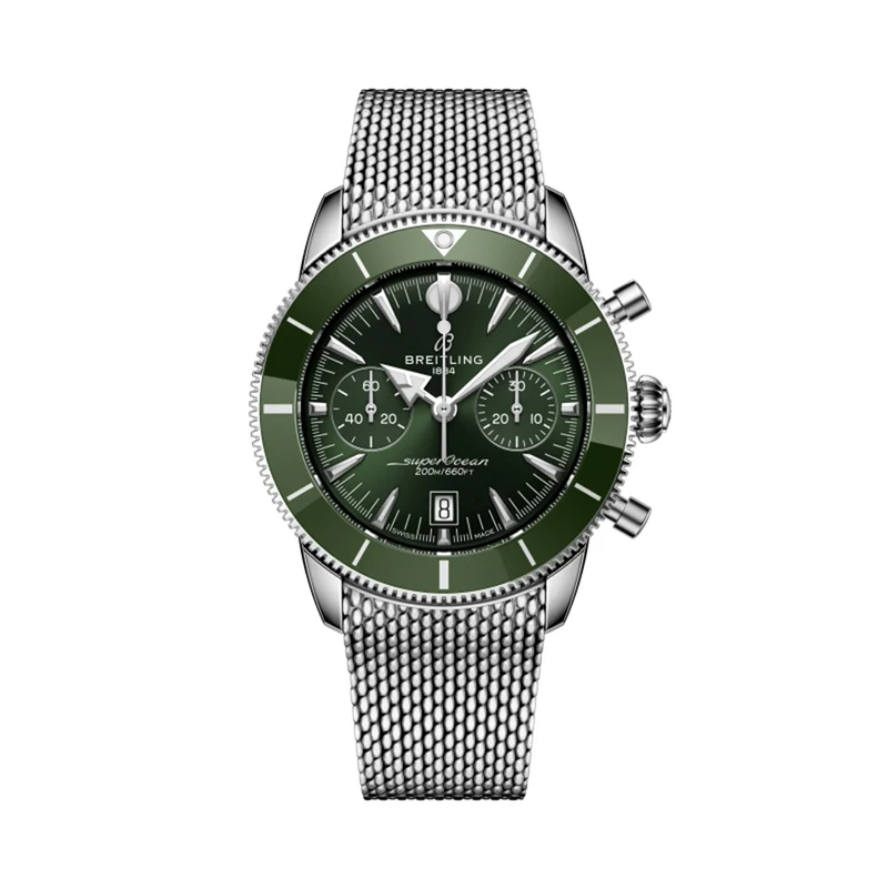 Superocean Heritage B01 Chronograph 42mm - Green on Bracelet
