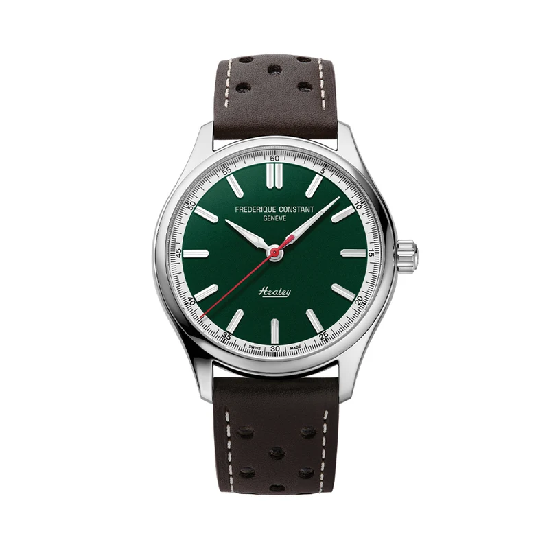 Classics Vintage Rally Healey Automatic 40mm - Green on Leather Strap